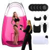 ROMSPRI 22 Pcs Spray Tan Tent with Tan Spray Tanning Essentials Kit, Pop Up Portable Professional Mobile Self Tanning Tent Booth with Carry Bag & Waterproof Floor78.4 * 47.2 * 47.2 inches view 1