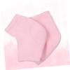 Beaupretty 3pcs Open Toe Heel Socks with Moisturizing Gel for Cracked Breathable Foot Care Sleeve for Men and Women Durable and Washable Design Pink view 4