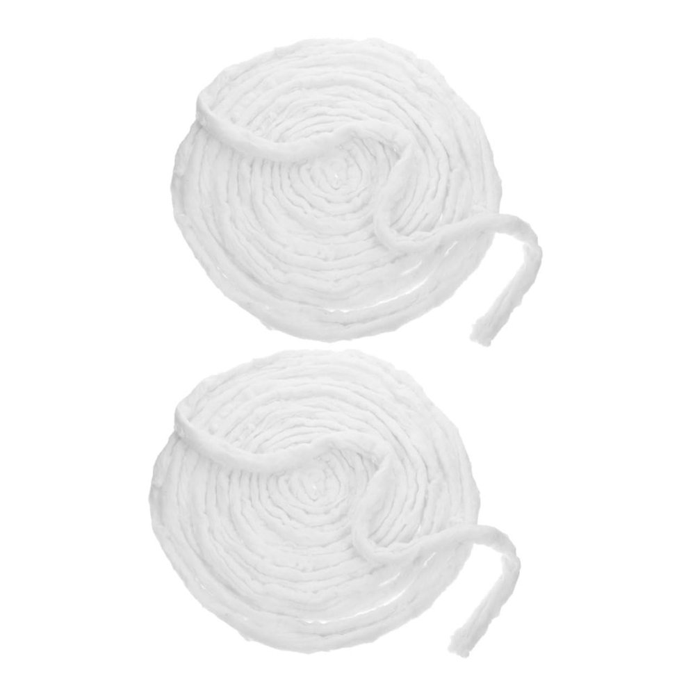 minkissy 2 Pack Hair Perm Cotton Rolls Absorbent Cotton Strips for Salon Use High Absorbency Single Use for Safe Hair Treatments for Manicures and Pedicures