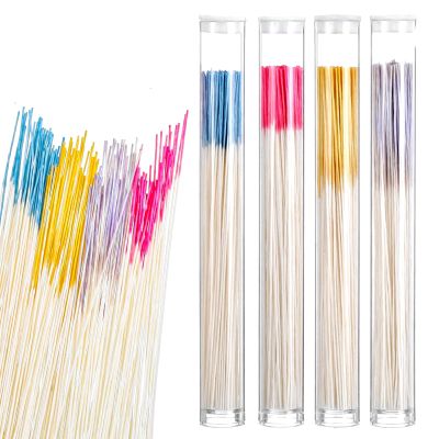 Classicseali 640pcs Earring Hole Cleaner Floss, 3.8 In Disposable Ear Piercing Floss, Piercings Hole Cleaner for Girls Women Men, 4 Colors Piercings Cleaners Flosses with Storage Tube