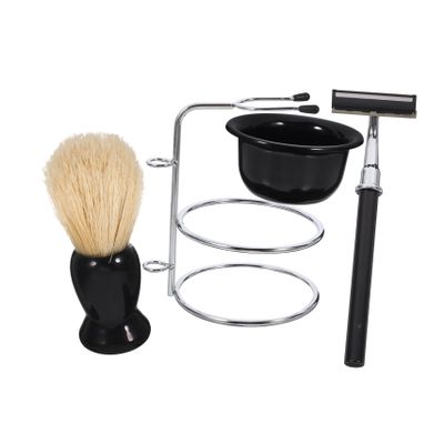 HAKIDZEL Manual Shaving Kit for Men 5-Piece Shaving Set Bowl Brush Stand and Razor for Daily Grooming and Barbershop Use