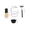 HAKIDZEL Manual Shaving Kit for Men 5-Piece Shaving Set Bowl Brush Stand and Razor for Daily Grooming and Barbershop Use view 2