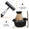 HAKIDZEL Manual Shaving Kit for Men 5-Piece Shaving Set Bowl Brush Stand and Razor for Daily Grooming and Barbershop Use view 3