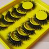 6 Pairs Volume Dramatic Look False Eyelashes Fluffy 3D Eye Lashes Long Wispy Handmade Soft Black Band Fake Eye Lashes Makeup view 2