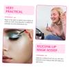 BAZEITFLOW 5Pcs Silicone Eyeshadow Applicator Compact Makeup Brushes for Lipstick Eyeshadow Lightweight Beauty Supply for Women for Travel Daily Use view 3
