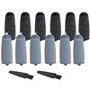 10 Pack Replacement Heads for Pedicures,Compatible with Finishing Touch Flawless Pedi Electric Tool File Include 2 Cleaning Brush (5 Coarse & 5 Fine Rollers) (12 Pack) view 1
