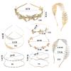 11pcs Gold Leaf Headband for Girls Women Bridal Hair Crown Roman Goddess Tiara Wedding Hair Accessories Multiple Styles Available view 2