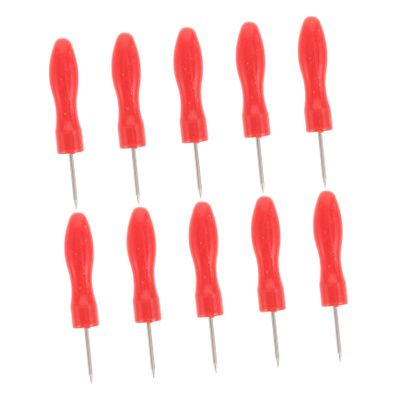 TOVINANNA 10pcs Eyelash Glue Bottle Opening Needles Blocking Stainless Steel Piercing Tools with Ergonomic Handle for Salon Supplies Essential for Smooth Flow and Maintenance