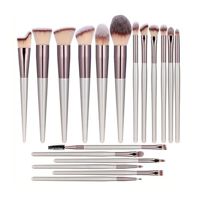 18 Makeup Brush Set Wooden Handle Brush Blush