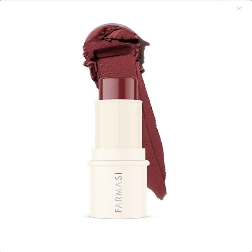 Farmasi Flirt Blush Stick 4.5g / 0.16Oz Cream Blush for Cheeks with Smooth Application Buildable Natural Color with Radiant Finish Long-Lasting Cheek Tint for Everyday Makeup Looks