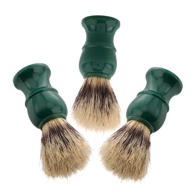 CALLARON 3pcs Men's Facial Shaving Brush Set Portable Beard Brush Wooden Handle and Soft Bristles for Daily Grooming