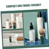 CALLARON 3pcs Men's Facial Shaving Brush Set Portable Beard Brush Wooden Handle and Soft Bristles for Daily Grooming view 3