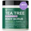 Kesmedik Pure Tea Tree Oil Body & Foot Scrub, Himalayan Salt Exfoliating Scrub with Stem Cells & Shea Butter, Antifungal Defense, Acne Support, Itchy Skin Relief, Removes Dead Skin & Rough Patches view 1