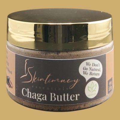 High FrequencTea Organic Chaga Butter with Shea and Cocoa Butter, Natural Skin Care, 4oz and 8oz (4oz)