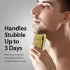 Savage Foil Shaver for Men, Professional Reciprocating Dual Blade Double Gold Foil Shaver, Hypoallergenic, Rechargeable 90 Minute Runtime, Plug and Play, Gold Metal Body, Kyoto Design, Rotary Motor view 3