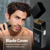 Savage Foil Shaver for Men, Professional Reciprocating Dual Blade Double Gold Foil Shaver, Hypoallergenic, 3.7V Rechargeable 90 Minute Runtime, Plug and Play, Metal Body with Panther Kyoto Design view 4