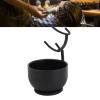 Shaving Brush Stand with Bowl: Premium Beard Grooming Kit Holder Set for Men view 4