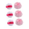 Beaupretty 6Pcs Portable Fluffy Makeup Skin Friendly Cosmetic Powder Applicators for Foundation Blush Concealer Lightweight Comfortable Makeup Supplies view 1