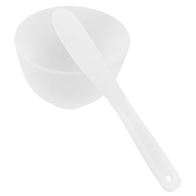 CALLARON 1Set DIY Face Mask Mixing Tool Kit Silicone Bowl Spatula for Easy Application Portable Beauty Accessories for Women for Home Salon Travel