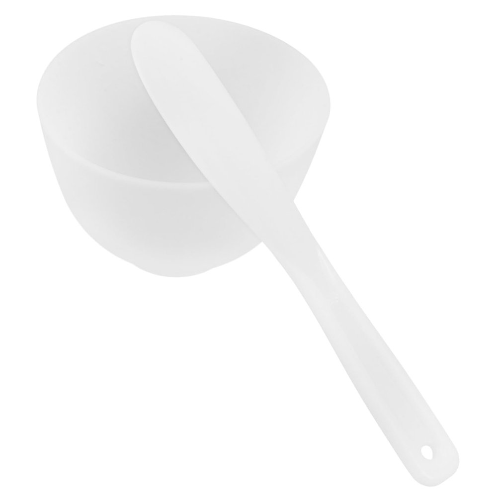 CALLARON 1Set DIY Face Mask Mixing Tool Kit Silicone Bowl Spatula for Easy Application Portable Beauty Accessories for Women for Home Salon Travel