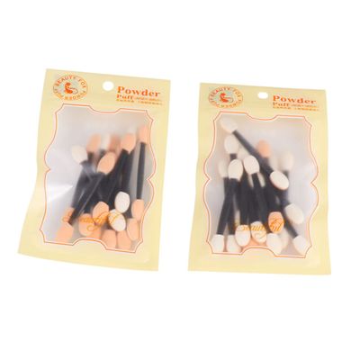 PartyKindom 24Pcs Disposable Dual Sided Eyeshadow Applicators Soft Sponge Tips for Makeup Artists Beauty Shops for Eyeshadow Eyebrow and Face Glitter Applications
