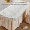 Gray1,75x190cm/29.5x74.8in,Massage Table Sheet Set,Reusable Massage Bed Cover with Breather Hole Washable Linen Beauty Spamassage Table Skirt All-Round Wrap Protective Cover view 2