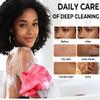 African Net Sponge Authentic - Exfoliating Back Scrub Bath Sponge with Knots - Afro Scrub Body Scrubber Exfoliator Washcloth - African Body Care Daily Use Shower Essentials view 3