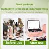 EHCBFCVN Pink Portable Three-Colour Makeup Case, Travel Beauty Storage Bag, Large Capacity Removable Compartment Design, With LED Mirror(Brown) view 3