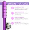 4-in-1 Germanium Stone Face Massager Beauty Roller for Up Lifting and Skin Care, Anti-Aging Beauty Tool with 3 Replaceable Heads - Jade Stone, Stainless Steel and 0.25mm Microneedle view 3