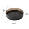 360 Rotating Makeup Organizer,Desktop Storage Tray, Multifunctional, Organization Display Case for Skincare Kitchen Vanity, Black view 3
