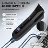 QREEYX Beard Trimmer for Men Groin & Body Hair Trimmer, Nose & Ear Clipper Head Razors for Bald Men, 5 in 1 Waterproof Manscape Kit with Travel Case, LED Display, Grooming Kit Gift for Him view 3