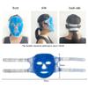 Ice Face Mask for Puffy Eyes & Dark Circles - Cooling Eye mask for Face, Eye Relief, Headaches, Skin Care & Post-Laser Care, Reusable & Washable - (Blue) view 2