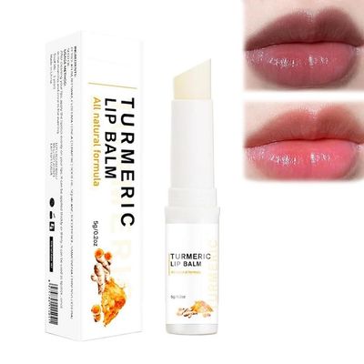 Turmeric Lip Scrub for Dark Lips, Moisturizing Lip Blam for Smokers, Exfoliating Lip Blam, Dark Lips Corrector Cream, Lip Exfoliator Scrub for Lip Softening & Hydration, Fade Lip Lines