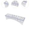 Fhtdhm Comb Organizer Box with 10 Slots for Hair Tools, Transparent view 2