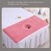 Massage Table Cover Towel with Face Cradle Hole, Premium Fitted Sheet with Locked Edges (Dusty Pink) view 4