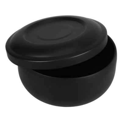 Stainless Steel Shaving Bowl with Lid Classic Shaving Soap Holder for Men Vintage Design for Home and Travel Portable and Metal Shave Bowl