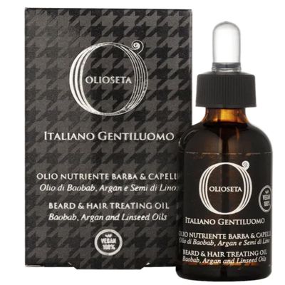 Barex Italiana Olioseta Italiano Gentiluomo Therapeutic Oil for Beard and Hair 30 ml./1 fl.oz.