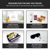 Essence Travel Amenity Kit | Travel Essentials & Travel Size Toiletries Kit | 5-Pack Nasal Diffuser Rings, Sleep Mask, Lotion & Hygiene Kit | Travel Toiletry Kit for Women | Burgundy Case view 4