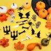 16 Pcs Halloween Hair Clips Mini Knife, Skeleton Hands, Bone, Bat Halloween Party Hair Accessories for Women Girls Cosplay Clips view 3