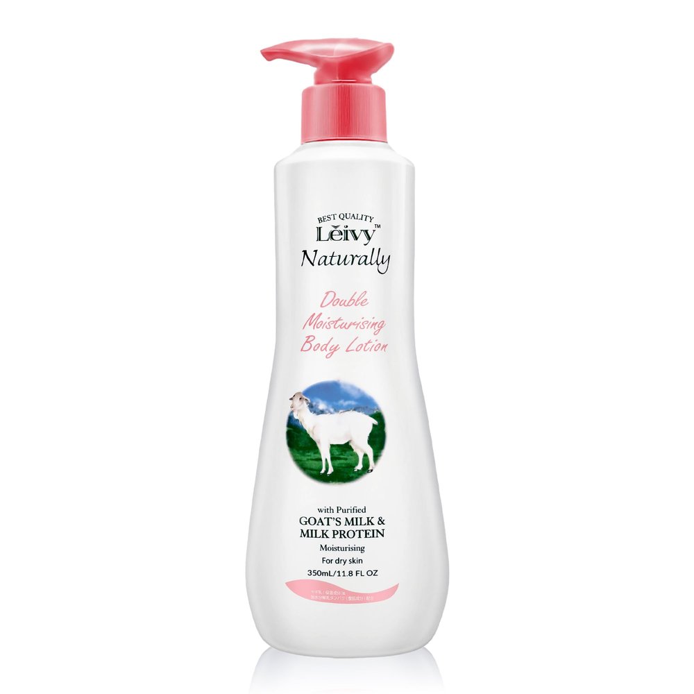 Livy Goat Milk Body Lotion, Fresh & Cozy, Deeply Moisture Skin Care, Lightweight & Non-Greasy, for All Skin Types with Vitamins E & Hydrolyzed Milk Protein, White, 11.8 fl oz