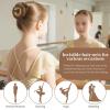 224Pcs Hair Styling Kits: Hair Wax Stick, 100 Clear Hair Elastics, 10 Invisible Hair Nets, 50 U Clips, 50 Bobby Pins, 4 Hair Buns, 3 Combs, 2 Loop Tools, All-in-One Set for Women Girls w/Storage Box view 3