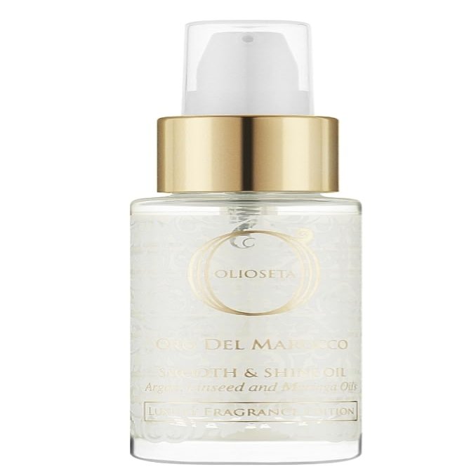 Barex Italiana Olioseta Oro del Marocco Smooth & Shine Oil Argan and Linseed Oil Deep Nourishment All Hair Types 100 ml/3.3flOz