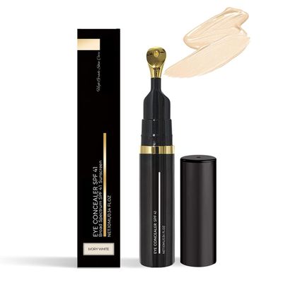 FYEBOO Eye Corrector SPF 41, Eye Concealer For Dark Circles, Under Eye Corrector Cream, Moisturizing Eye Essence Cream for All Skin Type (02# Ivory)