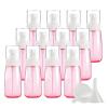12 Pieces 100 ml Green Lotion Pump Bottles & 2PCS Funnel, 100ml Empty PETG Plastic Cosmetic Gel Travel Container for Cosmetic, Make up, Travel (80ml) view 1