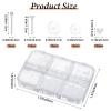 140 PCS Silicone Earring Backs for Studs 5/7 Mm Piercing Disc Bump Ball Flat Silicone Studs for Sports Clear Backs Earring Retainers Soft Clear Disk Pads Replacement Kits for Sports Work DIY view 2