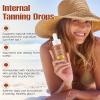 Sunless Tanning Drops To Drink,Drinkable Sunless Tanning Drops,Oral Drink Moisturizing Bronzing Tanner for Face & Body,Sun-Kissed Glow for All Skin view 3