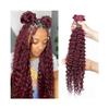 ZHONGCHENGWU Braiding Hair, Deep Wave Human Hair Bulk - No Weft, Ideal for Braiding Hair Extensions Hair Extensions(16 18 20inch) view 1