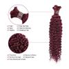 ZHONGCHENGWU Braiding Hair, Deep Wave Human Hair Bulk - No Weft, Ideal for Braiding Hair Extensions Hair Extensions(16 18 20inch) view 2