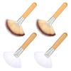 4pcs Facial Fan Brush, Soft Fluffy Fan Makeup Brush for Highlighter Blush Esthetician Facial Makeup Tool for Women view 1
