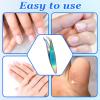 2Pcs Mini Cuticle Cutter, Stainless Steel Hangnail Clipper with Brown Leather Case Professional Small Nail Cuticle Trimmer Precise Pointed Tip Cuticle Nippers for Trim Nail and Dry Skin view 4